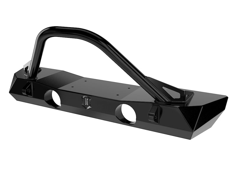 ICON 07-18 Jeep Wrangler JK Pro Series Front Bumper w/Bar/Tabs Bumpers - Steel ICON