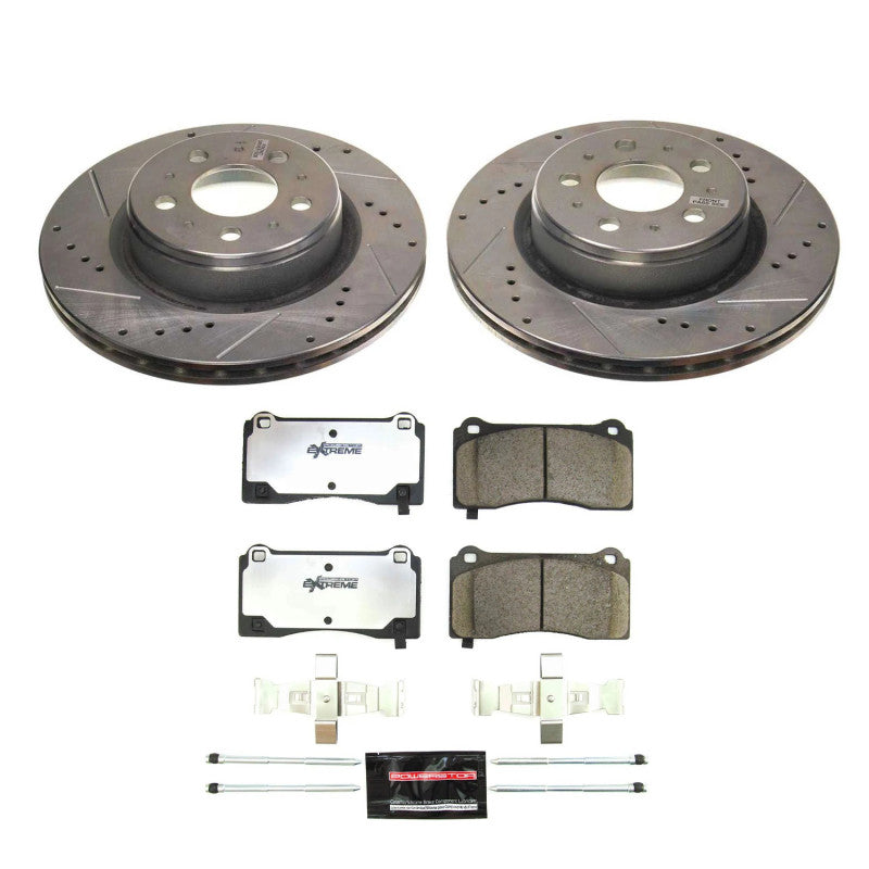 Power Stop 17-21 Tesla 3 Front Z26 Street Brake Kit Brake Kits - Performance D&S PowerStop