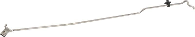 Kentrol 07-18 Jeep Wrangler JK Hood Prop Rod - Polished Silver Hoods Kentrol