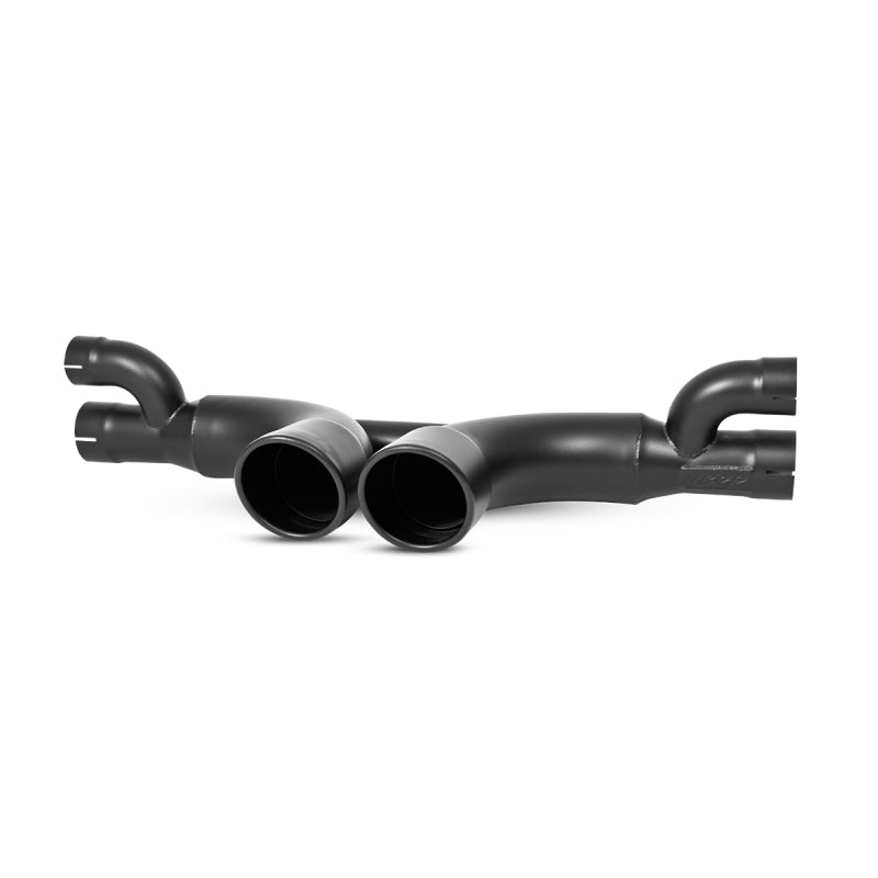 MBRP 14-19 Porsche GT3/GT3RS 3in Center Muffler Bypass 4in Tips - Black Coated Catback MBRP