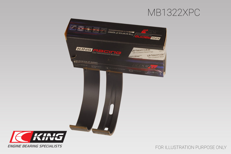King VW V8/V10 R8/RS6/Huracan (Size 0.25) pMaxKote Coated Main Bearing Set - Size +0.25mm Bearings King Engine Bearings