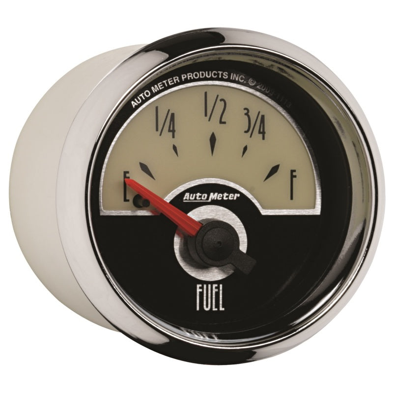 AutoMeter Gauge Fuel Level 2-1/16in. 0 Ohm(e) to 90 Ohm(f) Elec Cruiser Gauges AutoMeter