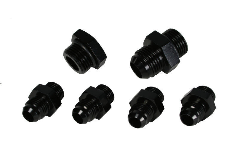 Aeromotive A4 Regulator Fitting Kit (for two (2) carbs) (4) AN-06/(1) AN-10/(1) AN-10 Plug) Fittings Aeromotive