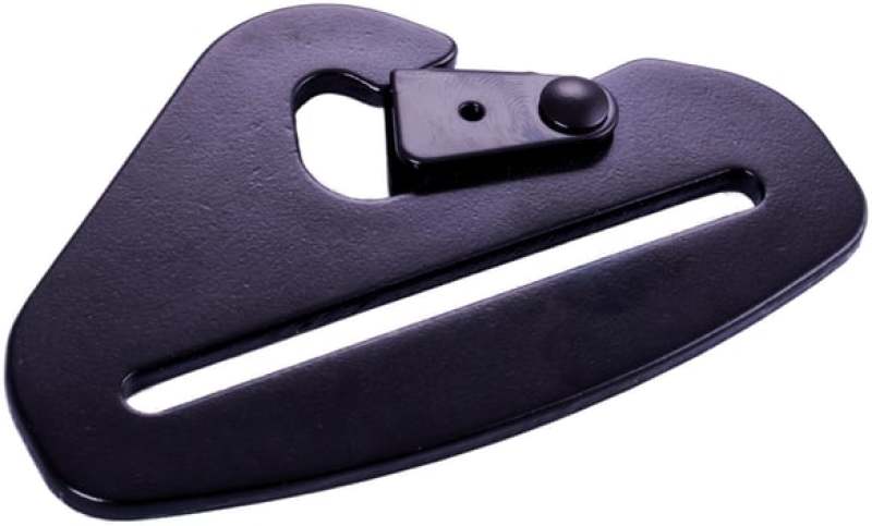 RaceQuip Snap Hook End Seat Belt Mounting Hardware / Fits 3 In. Belts / Forged Steel - Black Hardware Kits - Other Racequip