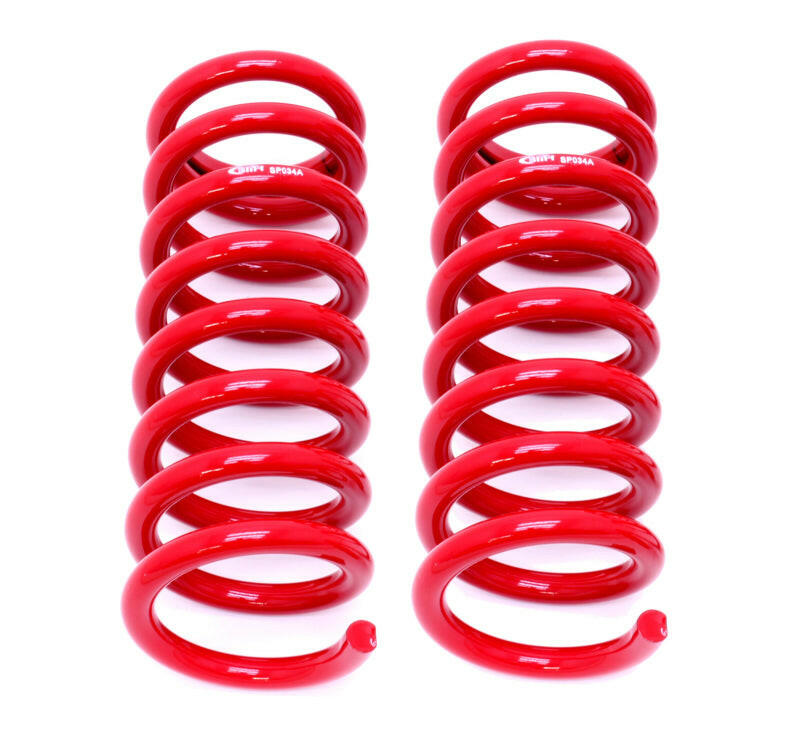 BMR 64-72 A-Body Front Lowering Springs - Red Lowering Springs BMR Suspension