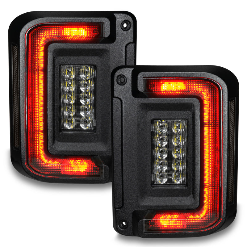 Oracle 07-17 Jeep Wrangler JK Flush Mount LED Tail Lights - Tinted Tail Lights ORACLE Lighting