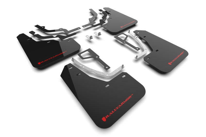 Rally Armor 2025 Hyundai Ioniq 5 N Black Mud Flap w/Red Logo Mud Flaps Rally Armor