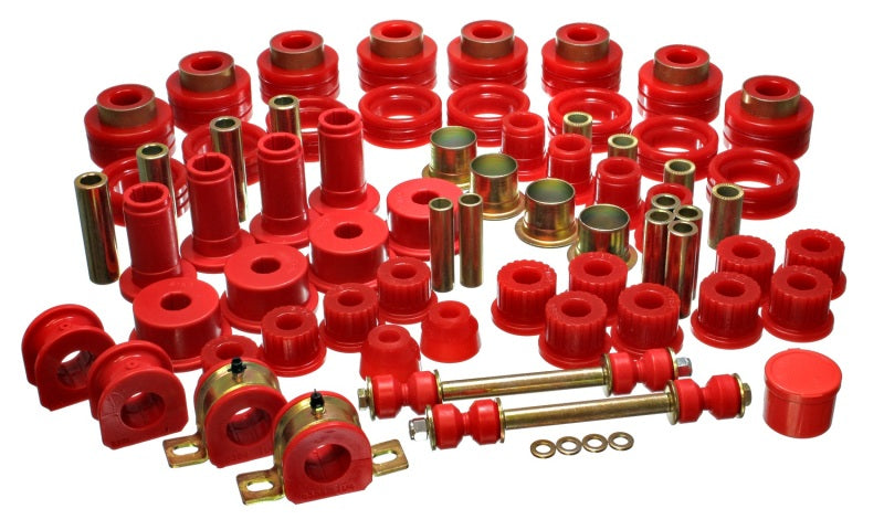 Energy Suspension 94-01 Dodge Ram 1500 2WD / 94-02 Ram 2500/3500 2WD Red Hyper-flex Master Bushing S Bushing Kits Energy Suspension