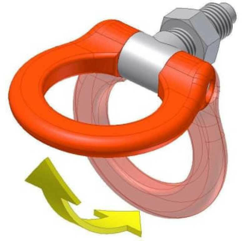 Cusco Tow Hook Swivel Joint Rear Honda Fit Tow Hooks Cusco