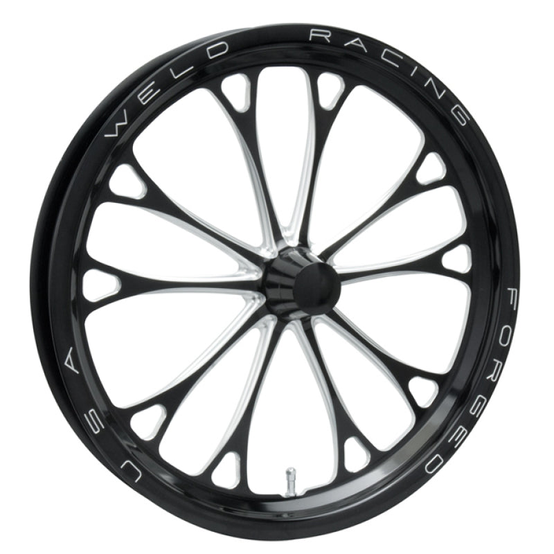 Weld V-Series 1-Piece 17x2.25 / Anglia Spindle MT / 1.13in. BS Black Wheel - Non-Beadlock Wheels - Forged Weld