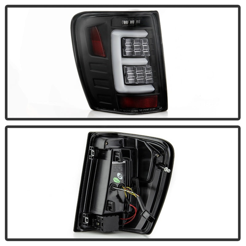 Spyder 99-04 Jeep Grand Cherokee - Light Bar Led Tail Lights - Black - ALT-YD-JGC99V3-BK Tail Lights SPYDER