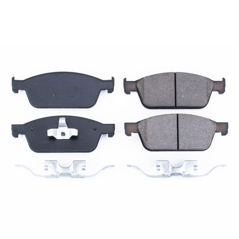 Power Stop 2013 Ford Focus Front Z17 Evolution Ceramic Brake Pads w/Hardware Brake Pads - OE PowerStop