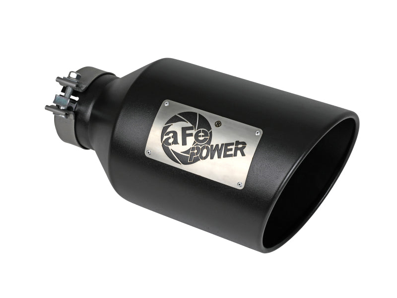 aFe Power MACH Force-Xp 409 Stainless Steel Clamp-on Exhaust Tip Black Tips aFe