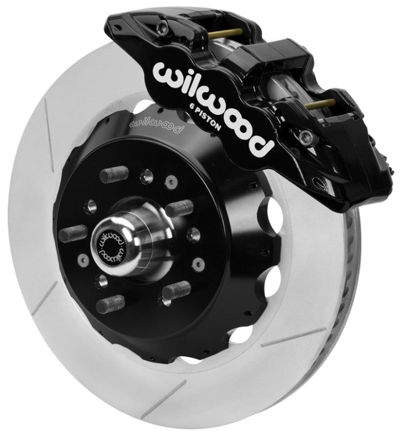 Wilwood 70-81 FBody/75-79 A&XBody AERO6 Frt BBK 14in Rtr Blk Calipers Use w/ Pro Drop Spindle Big Brake Kits Wilwood