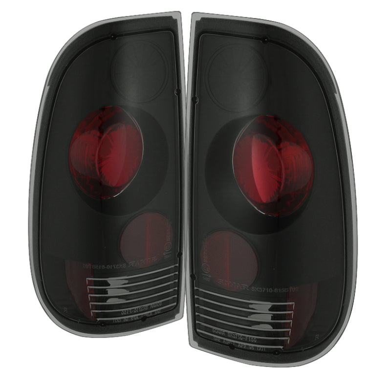Spyder Ford F150 Styleside 97-03/F250/350/450/550 Euro Style Tail Lights Blk Smke ALT-YD-FF15097-BSM Tail Lights SPYDER