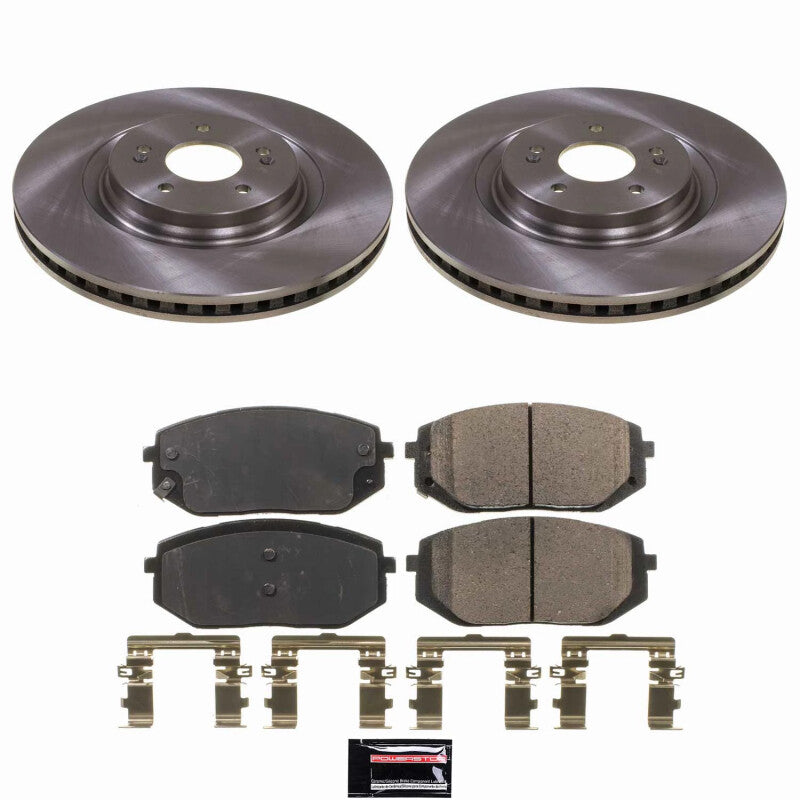 Power Stop 21-23 Hyundai Sonata Front Autospecialty Brake Kit Brake Kits - OE PowerStop