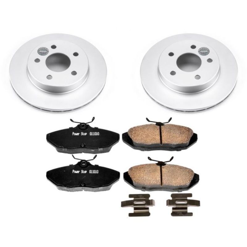 Power Stop 93-97 Ford Thunderbird Rear Z17 Evolution Geomet Coated Brake Kit Brake Kits - Performance Blank PowerStop