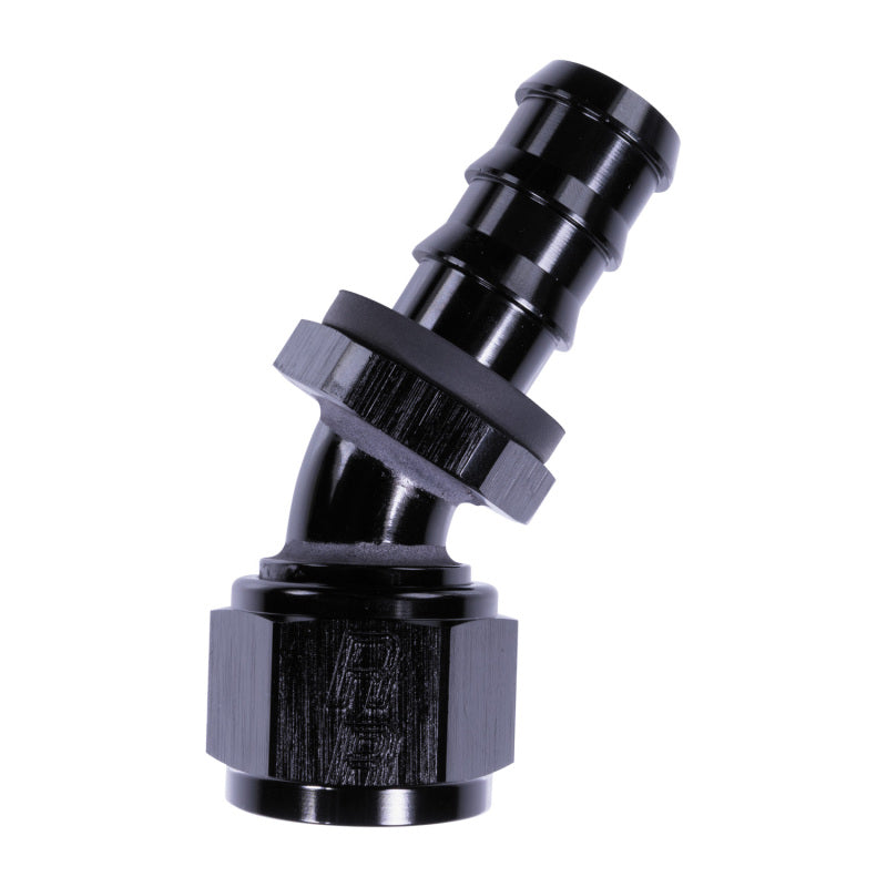 Russell 12AN Twist-Lok 30 Degree Hose End - Black Hoses Russell