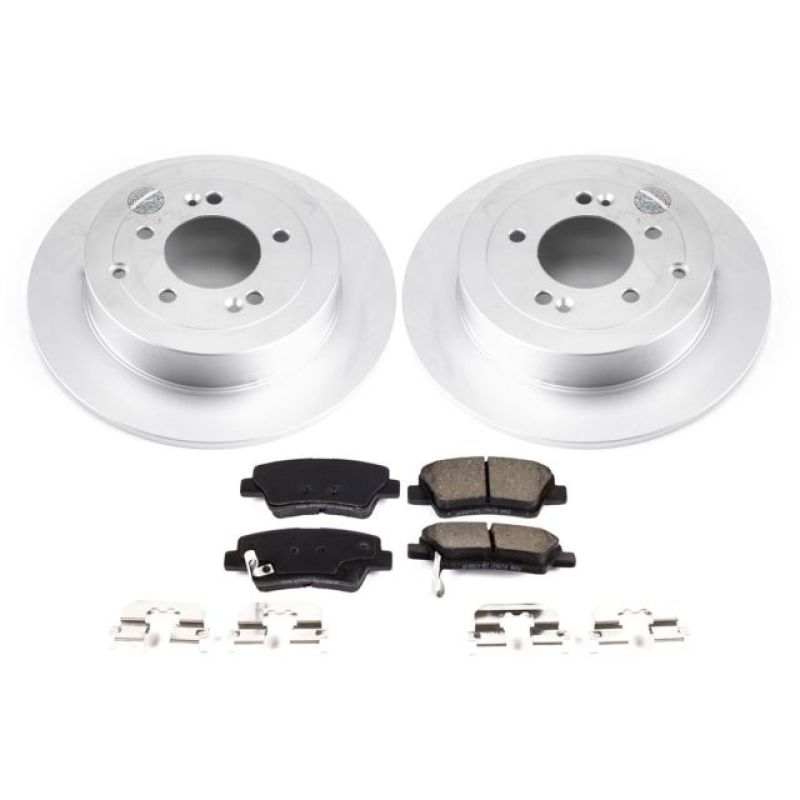 Power Stop 16-18 Hyundai Tucson Rear Z17 Evolution Geomet Coated Brake Kit Brake Kits - Performance Blank PowerStop