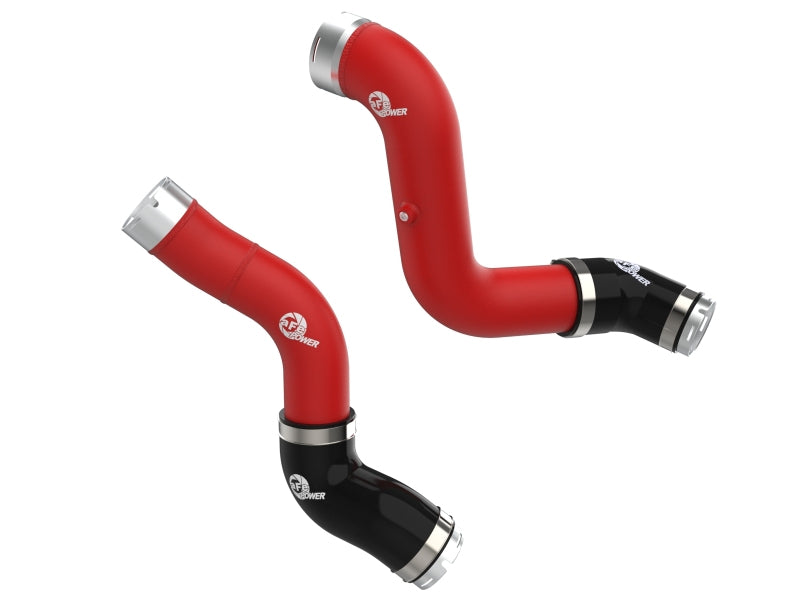 aFe 23-25 GM Colorado/Canyon L4-2.7L (t) BladeRunner Aluminum Hot & Cold Charge Pipe Kit - Red Intercoolers aFe