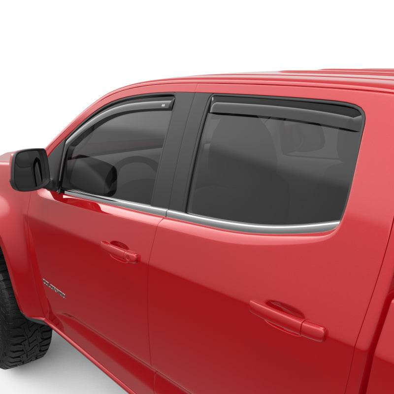 EGR 15+ Chevy Colorado/GMC Canyon Crew Cab In-Channel Window Visors - Set of 4 Wind Deflectors EGR