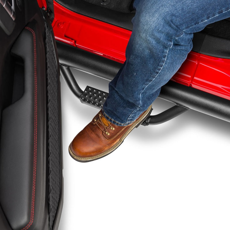 Rugged Ridge Spartan Nerf Bar Black 2020 Jeep Gladiator JT Nerf Bars Rugged Ridge