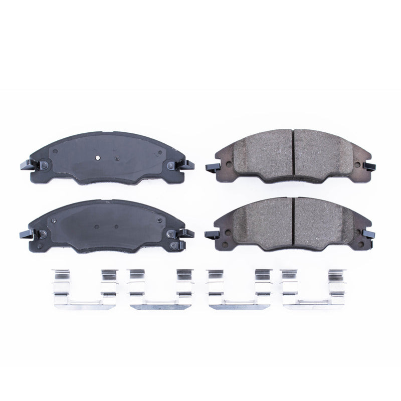 Power Stop 08-11 Ford Focus Front Z17 Evolution Ceramic Brake Pads w/Hardware Brake Pads - OE PowerStop