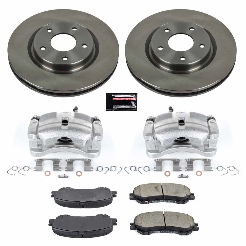 Power Stop 14-19 Nissan Rogue Front Autospecialty Brake Kit w/Calipers Brake Kits - OE PowerStop