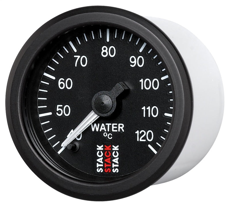 Autometer Stack 52mm 40-120 Deg C 1/8in NPTF Male Pro Stepper Motor Water Temp Gauge - Black Gauges AutoMeter