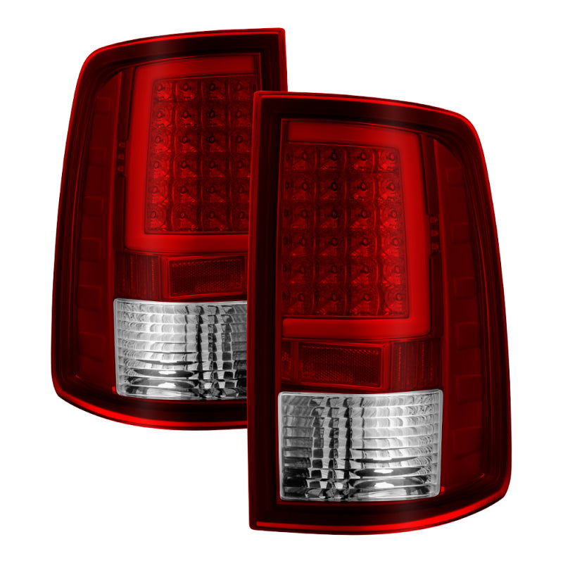 xTune Dodge Ram 1500 09-16 LED Tail Lights Incandescent Model Only - Red Clear ALT-ON-DR09-LBLED-RC Tail Lights SPYDER