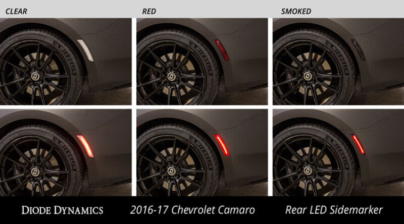 Diode Dynamics 16-21 Chevrolet Camaro LED Sidemarkers Smoked (set) Light Accessories and Wiring Diode Dynamics