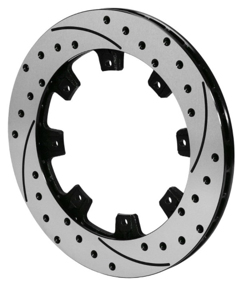 Wilwood Rotor-UL32 Iron RH-SRP BLK Drl 12.19 x .810 - 8 on 7.00in Brake Rotors - 2 Piece Wilwood