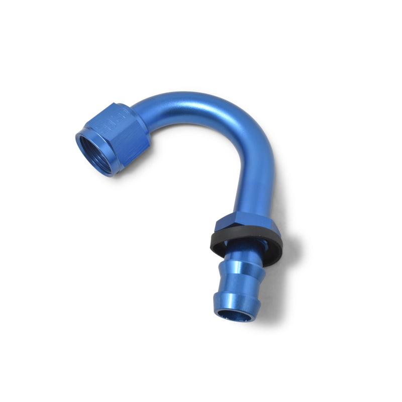 Russell Performance -8 AN Twist-Lok 150 Degree Hose End (1-1/4in Radius) Fittings Russell