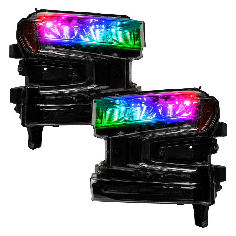 Oracle 19-21 Silverado/Sierra 1500 RGB Demon Eye Headlight Kit - w/o Controller Headlights ORACLE Lighting