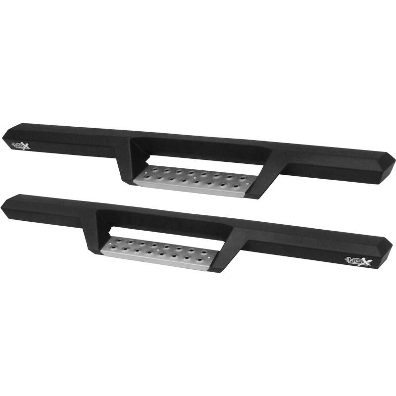 Westin 07-18 Jeep Wrangler JK 2dr. HDX Stainless Drop Nerf Step Bars - Tex. Blk Nerf Bars Westin