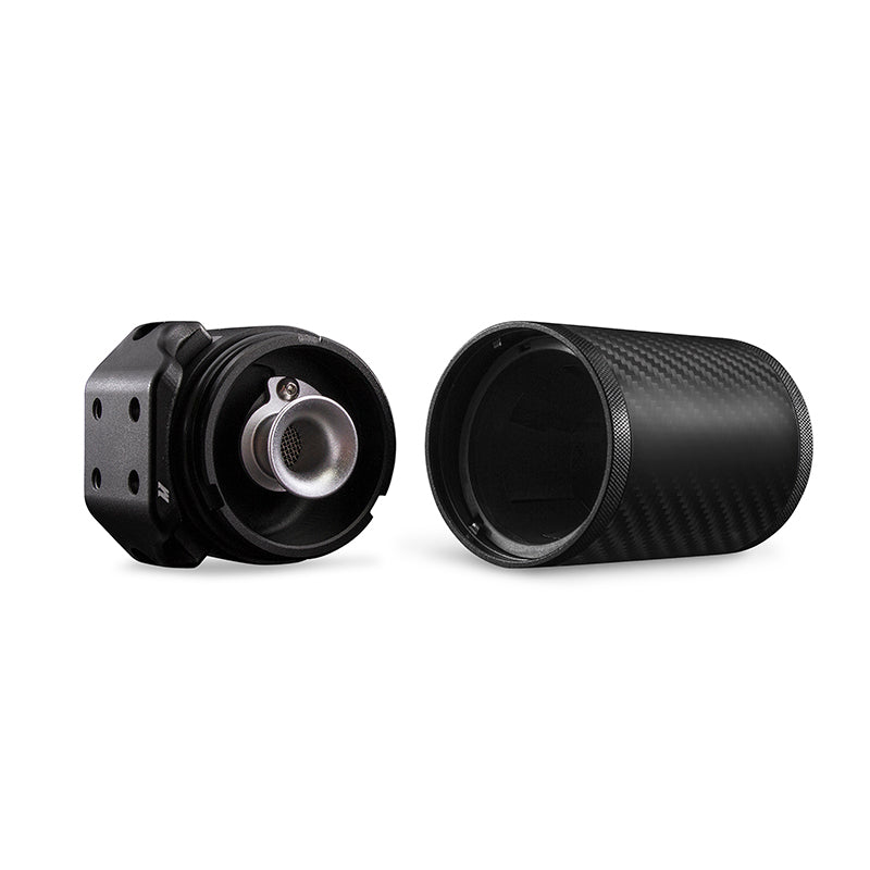 Mishimoto 2020+ Chevrolet Corvette C8 Baffled Oil Catch Can Kit (PCV Side) - Carbon Fiber Oil Catch Cans Mishimoto