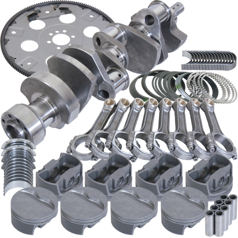 Eagle Chevy LT1350 1Pc 3.750in Crank 6.000in I-Beam 4.030in Pistons 168 Tooth FP Balanced Assembly Rotating Assemblies Eagle