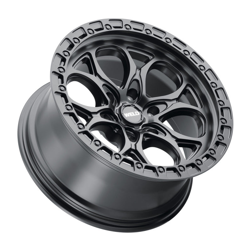Weld Off-Road Ledge Six W108 20x9 / 6x139.7 BP / 5 In BS Satin Black Wheel Wheels - Forged Weld