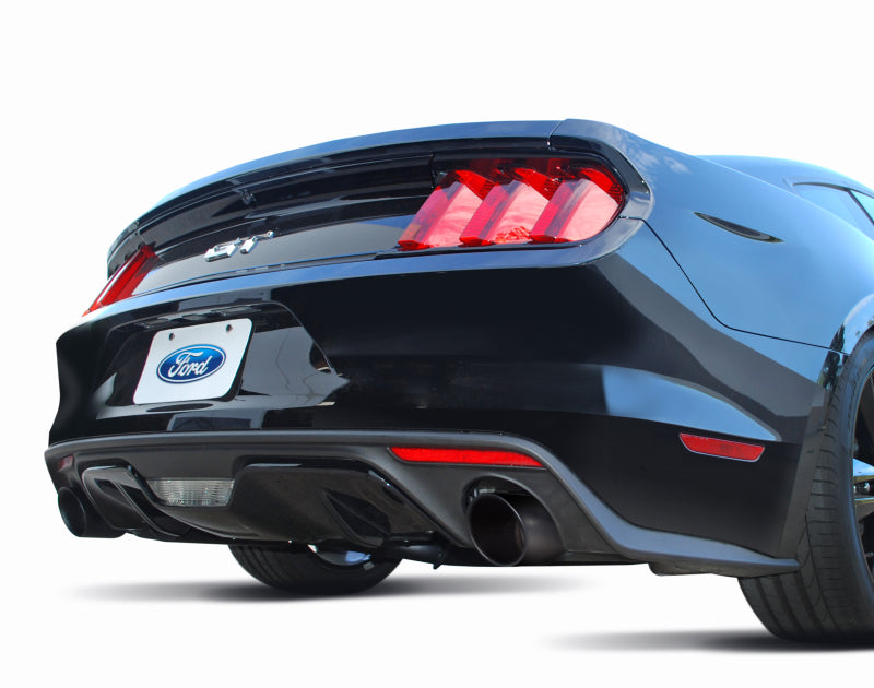 Gibson 15-17 Ford Mustang GT 5.0L 3in Cat-Back Dual Exhaust - Black Elite (Ceramic) Catback Gibson