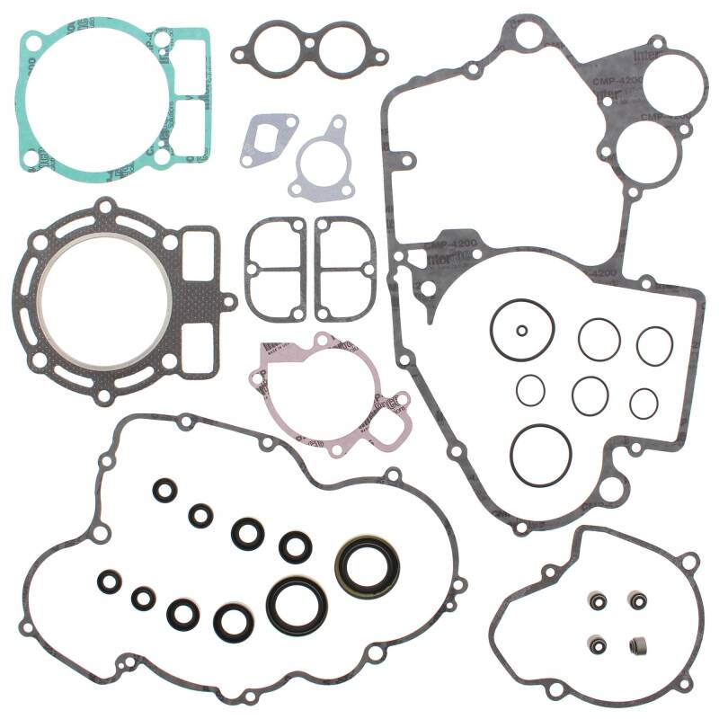 Vertex Gaskets 00-02 KTM EXC 400 Complete Gasket Kit w/ Oil Seals Engine Hardware Vertex Pistons