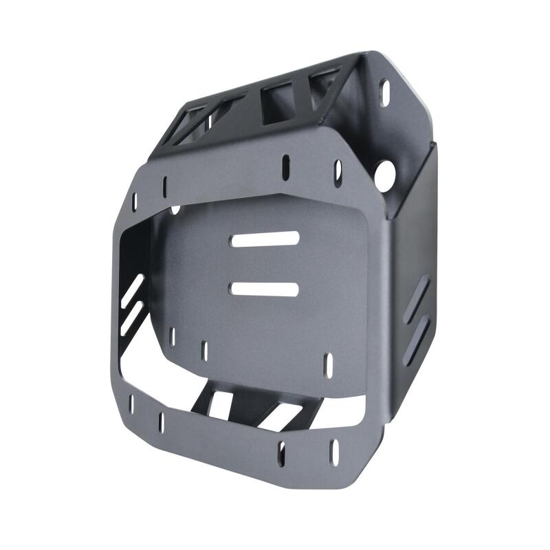 Westin 18-19 Jeep Wrangler JL WJ2 Spare Tire Relocator - Textured Black Bumpers - Steel Westin