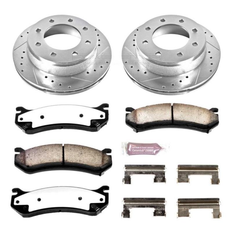 Power Stop 01-03 Chevrolet Silverado 1500 HD Rear Z36 Truck & Tow Brake Kit Brake Kits - Performance D&S PowerStop