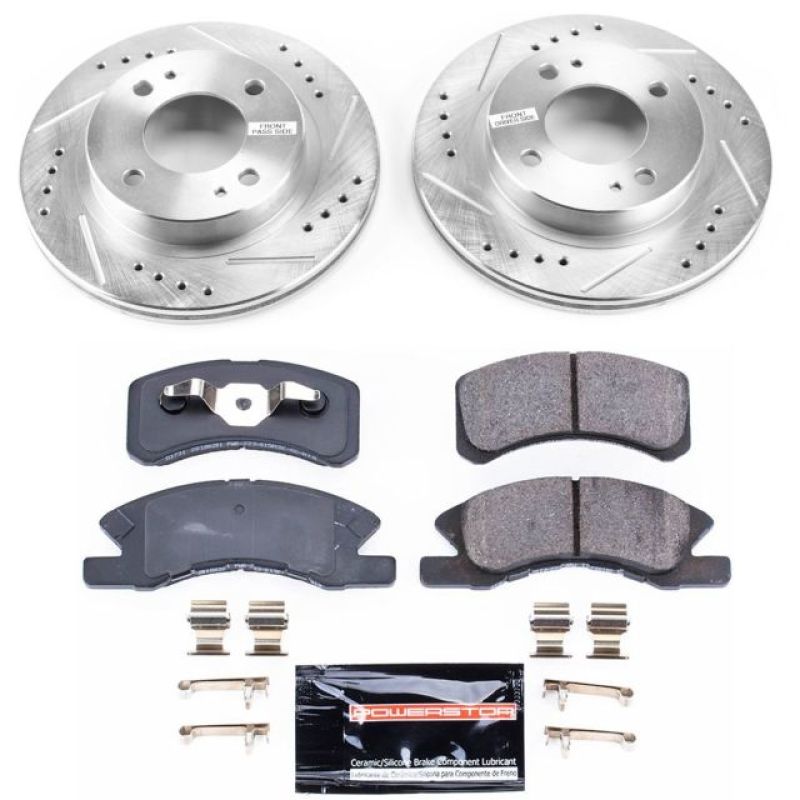 Power Stop 14-15 Mitsubishi Mirage Front Z23 Evolution Sport Brake Kit Brake Kits - Performance D&S PowerStop