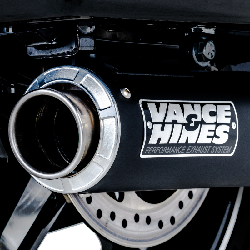 Vance & Hines 17-24 Harley-Davidson Touring Supersport Slip-On - Black Powersports Exhausts Vance and Hines