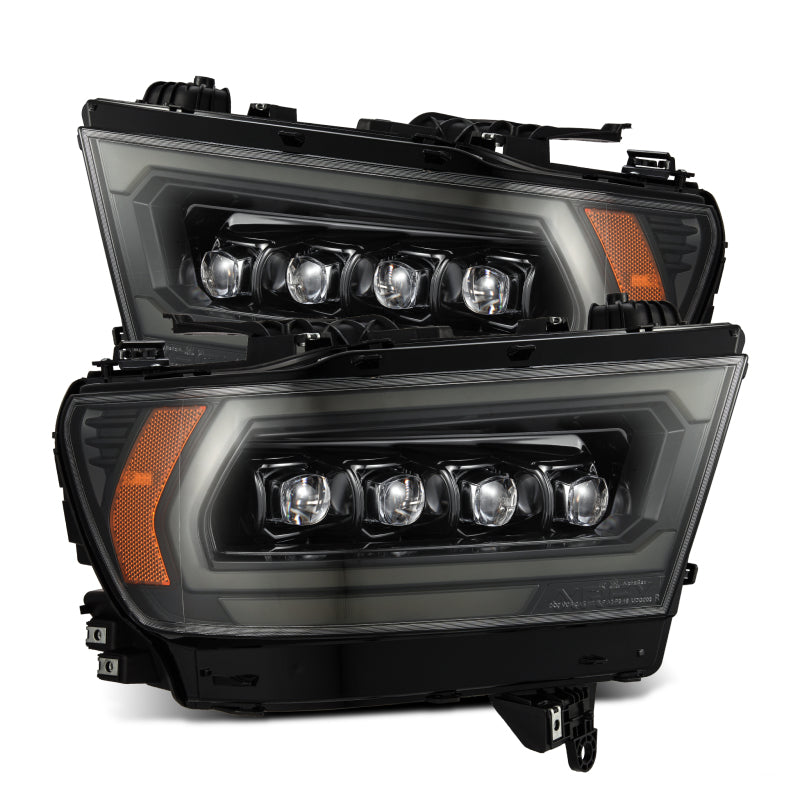 AlphaRex 19-23 Dodge Ram 1500 (No Clsc/Ltd/TRX) NOVA-Series LED Proj HL Alpha-Black (Converter Req.) Headlights AlphaRex