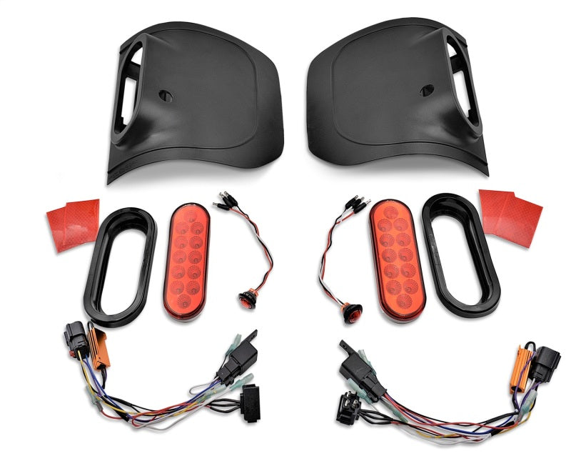 Rugged Ridge 20-24 Jeep Gladiator Flush Mount Tail Light (Pair) - Blk Tail Lights Rugged Ridge