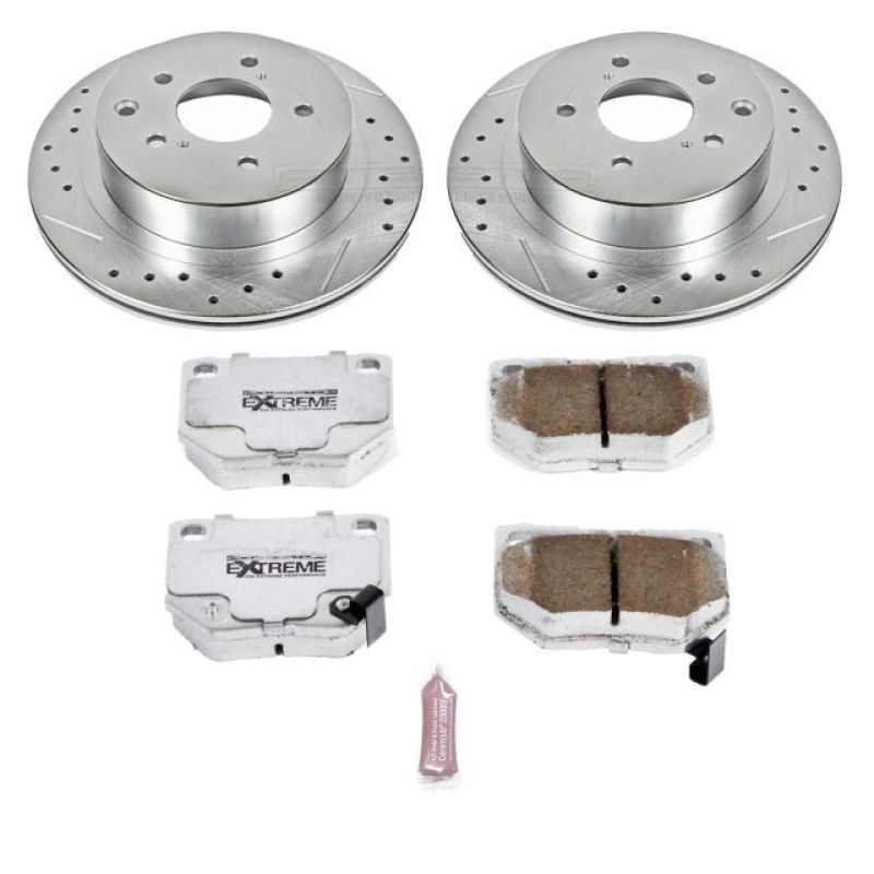 Power Stop 89-96 Nissan 300ZX Rear Z26 Street Warrior Brake Kit Brake Kits - Performance D&S PowerStop