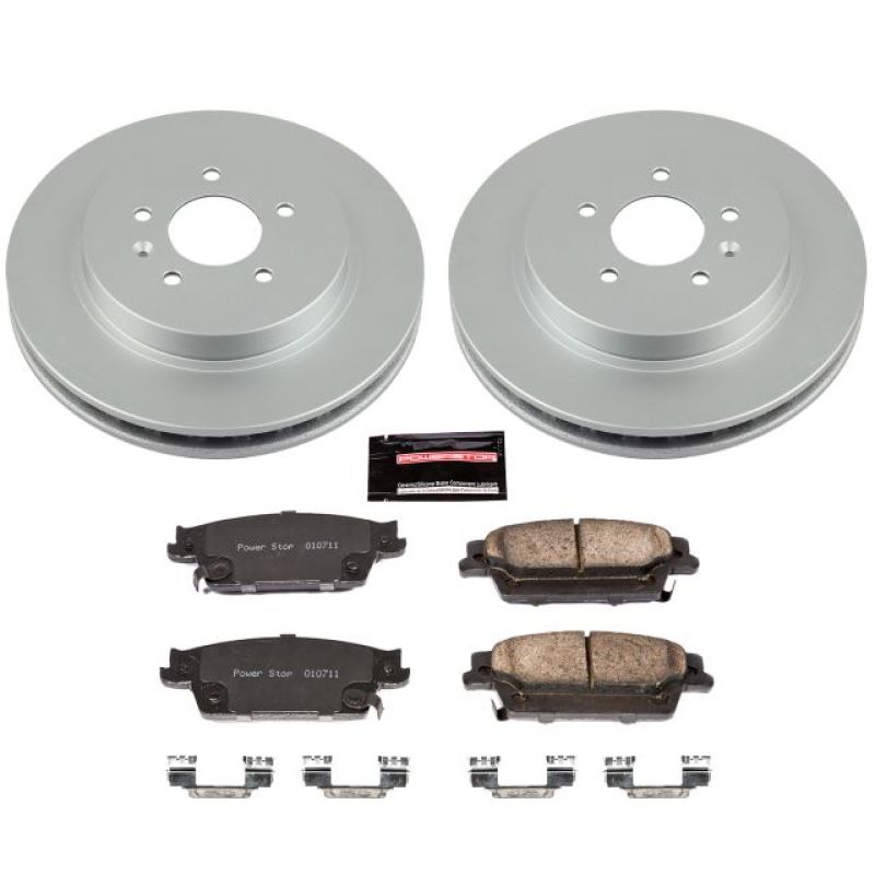 Power Stop 06-07 Cadillac CTS Rear Z17 Evolution Geomet Coated Brake Kit Brake Kits - Performance Blank PowerStop