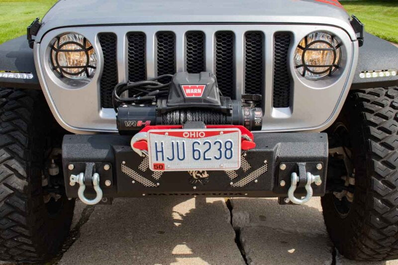 Fishbone Offroad 07-18 Jeep Wrangler JK Barracuda Modular Front Bumper - Base Bumpers - Steel Fishbone Offroad