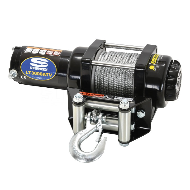 Superwinch 3000 LBS 12V DC 3/16in x 50ft Steel Rope LT3000 Winch Winches Superwinch